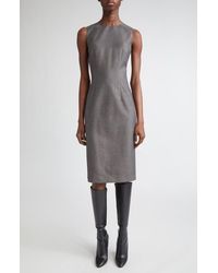 Lafayette 148 New York - Harpson Sleeveless Pixelated Wool Blend Twill Sheath Dress - Lyst