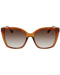 Ferragamo - Gancini 54Mm Rectangular Sunglasses - Lyst