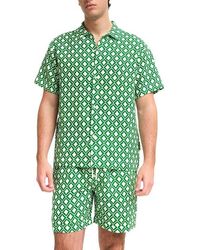 Peninsula - Teulada Linen Bowling Shirt - Lyst