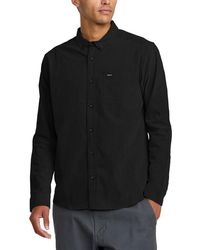 RVCA - That'Ll Do Stretch Cotton Blend Button-Down Shirt - Lyst
