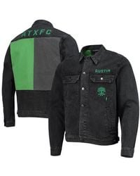 The Wild Collective - Austin Fc Denim Button-Up Jacket - Lyst