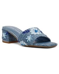 Anne Klein - Dolls Block Heel Sandal - Lyst