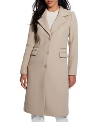 Guess - New Laurence Coat With Detachable Faux Fur Collar - Lyst