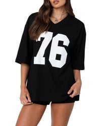 Edikted - 76 Oversize Cotton Graphic T-Shirt - Lyst