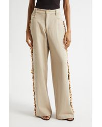 DIOTIMA - Burro Paillette Side Stripe Wide Leg Jeans - Lyst