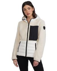 Pajar - Fawn Lightweight Mixed Media Jacket With Fixed Hood - Lyst