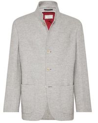 Brunello Cucinelli - Blazer-Style Outerwear - Lyst