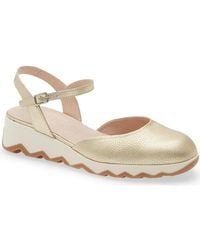 Wonders - Ankle Strap Platform Ballet Pump - Lyst