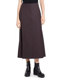 Theory - Pleated A-Line Skirt - Lyst