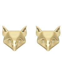 DESERI - Fox Stud Earrings - Lyst