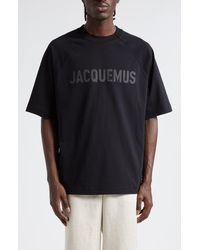 Jacquemus - Le T-shirt Typo Stretch Cotton Logo Graphic T-shirt - Lyst