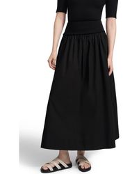 MARCELLA - Throop Cotton Poplin Maxi Skirt - Lyst