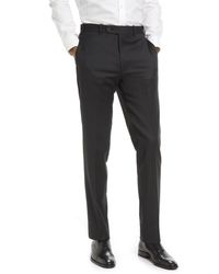 JB Britches - Flat Front Wool Trousers - Lyst