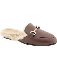 BCBGMAXAZRIA - Zorie Faux Fur Bit Mule - Lyst