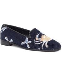 PAIGE - By Paige Needlepoint Crab Flat - Lyst