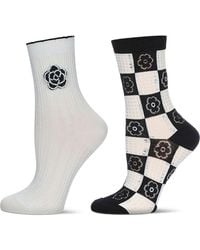 Memoi - Assorted 2-Pack Crew Socks - Lyst