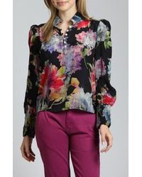 Apny - Floral Print Woven Shirt - Lyst