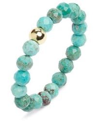 Kiara by Ki-Ele - Emily Amazonite Stretch Ring - Lyst