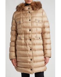 Moncler - Hirmafur Quilted Down Coat With Removable Genuine Shearling Trim - Lyst