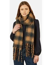 Yumi' - Checked Super Soft Scarf - Lyst