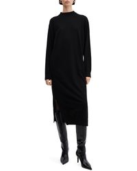 Mango - Oversize Long Sleeve Midi Sweater Dress - Lyst