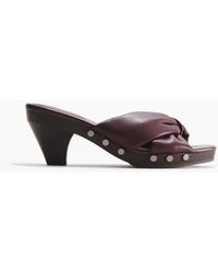H&M - Heeled Clog-Look Sandals - Lyst