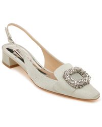 badgley mischka stephanie glitter slingback pump