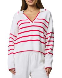 Splendid - Arden Stripe Polo Sweater - Lyst