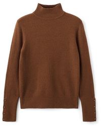 Mango - Button Cuff Turtleneck Sweater - Lyst