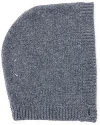 Maison Margiela - Button Virgin Wool Knit Hood - Lyst