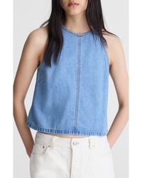 Madewell - Airy Denim Shell Top - Lyst