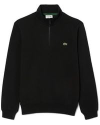 Lacoste - Cotton Fleece Half Zip Pullover - Lyst