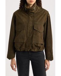 AllSaints - Clay Suede Jacket - Lyst