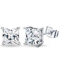 Donatello Gian - Sterling Square Studs - Lyst