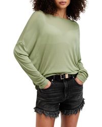 AllSaints - Rita Oversize Long Sleeve T-shirt - Lyst