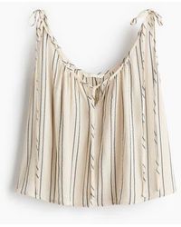 H&M - Oversized Tie-Strap Top - Lyst