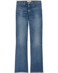 Nili Lotan - Distressed Bootcut Jeans - Lyst