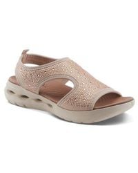 Flexus by Spring Step - Gosselin Ankle Strap Platform Wedge Sandal - Lyst
