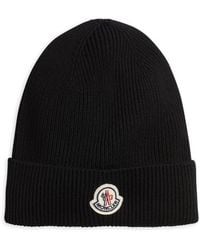 Moncler - Virgin Wool Rib Beanie - Lyst