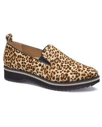 Johnston & Murphy - Ulyssa Genuine Calf Hair Platform Loafer - Lyst