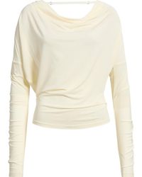 Helmut Lang - Long Sleeve Cowl Back Top - Lyst