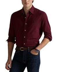 Polo Ralph Lauren - Featherweight Stretch Cotton Piqué Button-Down Shirt - Lyst
