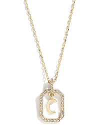 BaubleBar - Alicia Intial Pendant Necklace - Lyst