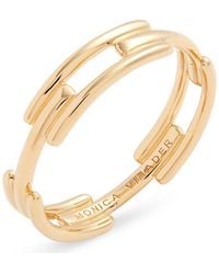 Monica Vinader - Signature Link Stacking Ring - Lyst
