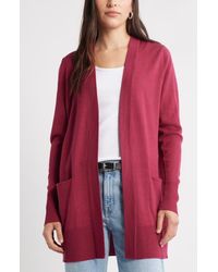 Caslon - Everyday Open Front Cardigan - Lyst