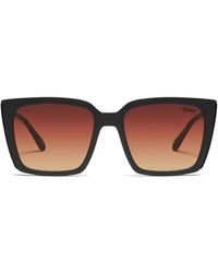 Quay - Front Cover 47mm Gradient Square Sunglasses - Lyst