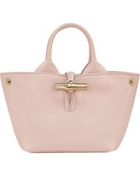 Longchamp - Extra Small Le Roseau Leather Bucket Bag - Lyst