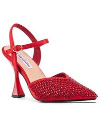 Lady Couture - Rhinestone Metal Heel Pump - Lyst