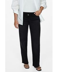 Mango - Over The Bump Wide Leg Maternity Jeans - Lyst