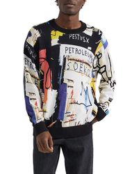 Lee Jeans - X Basquiat Print Cotton Graphic Sweater - Lyst